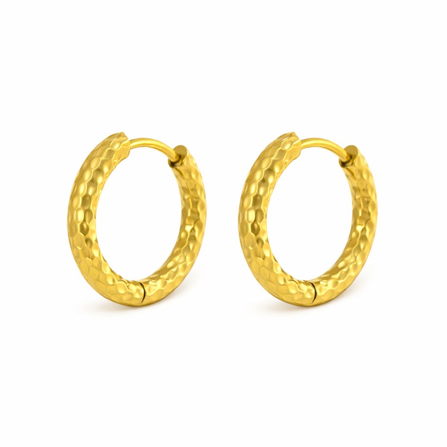 Ayo Copenhagen — Aurelia Hammered Hoops Ayo Copenhagen Aurelia Hammered Hoops — Örhängen