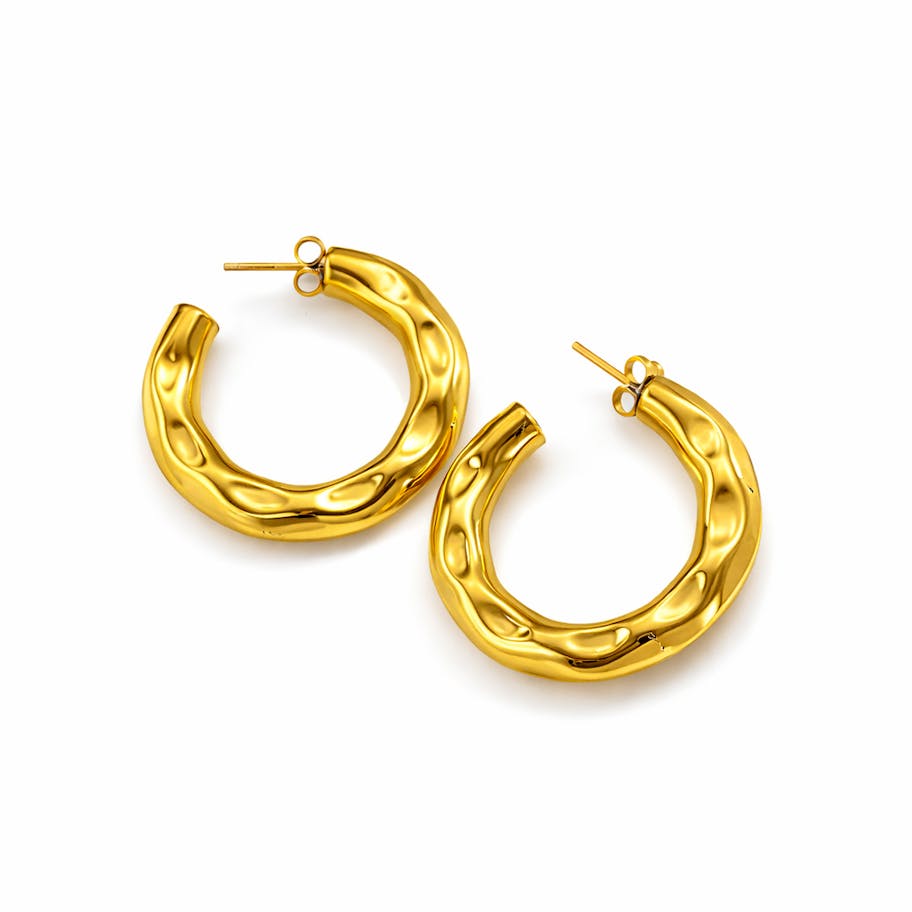 Ayo Copenhagen — Selene Texture Hoops Ayo Copenhagen Selene Texture Hoops — Örhängen