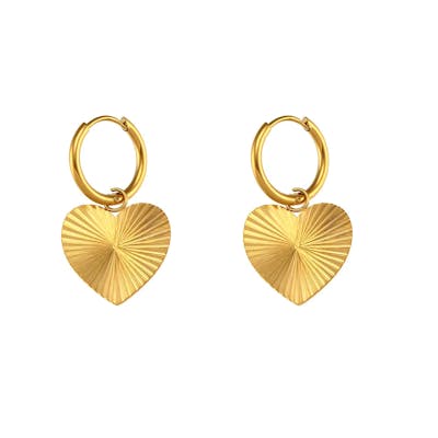 Ayo Copenhagen — Selene Heart Hoops Ayo Copenhagen Selene Heart Hoops — Øreringer