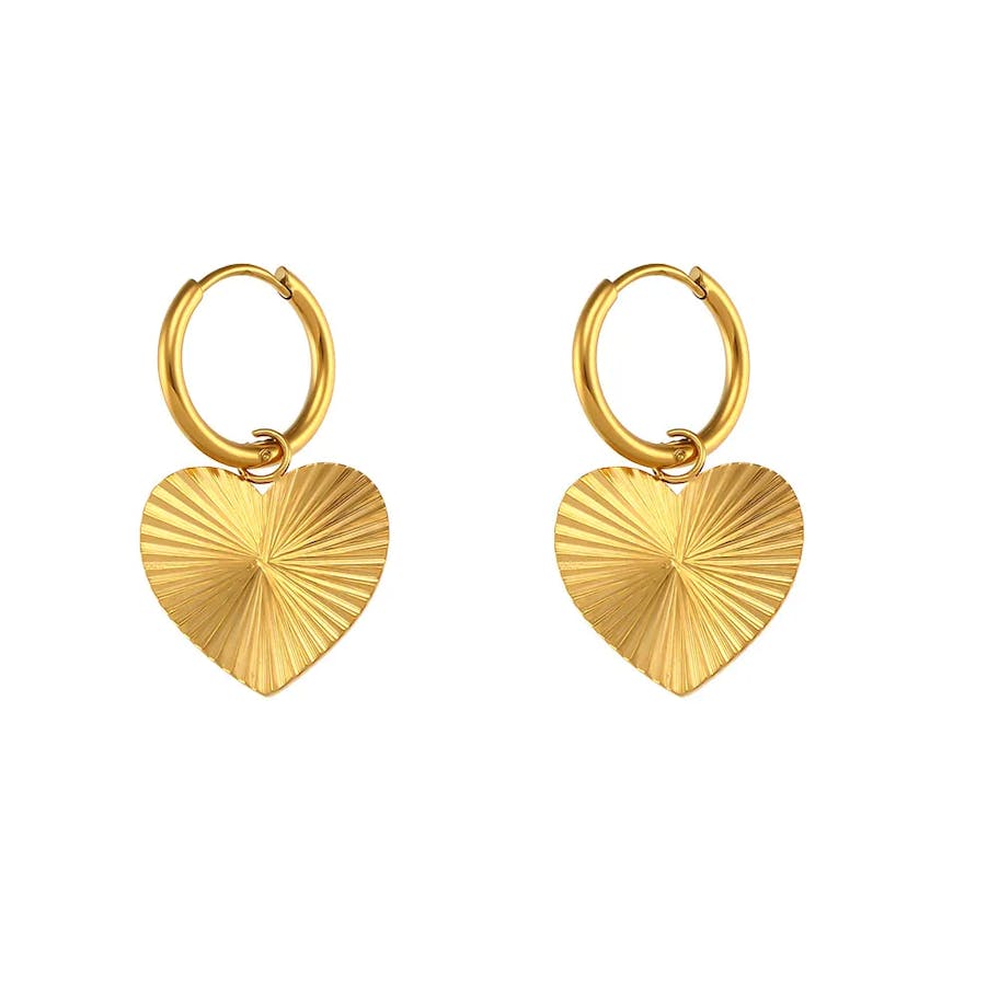 Ayo Copenhagen — Selene Heart Hoops Ayo Copenhagen Selene Heart Hoops — Örhängen