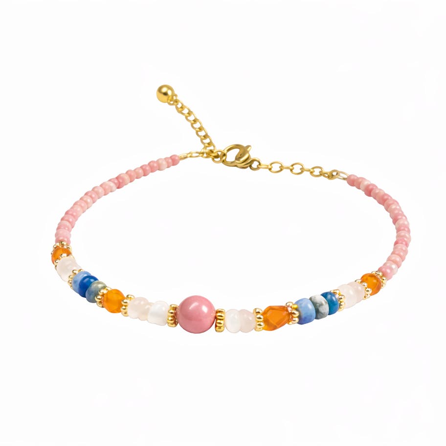 Ayo Copenhagen — Mira Stone Bracelet Sunset Mix Ayo Copenhagen Mira Stone Bracelet Sunset Mix — Armband