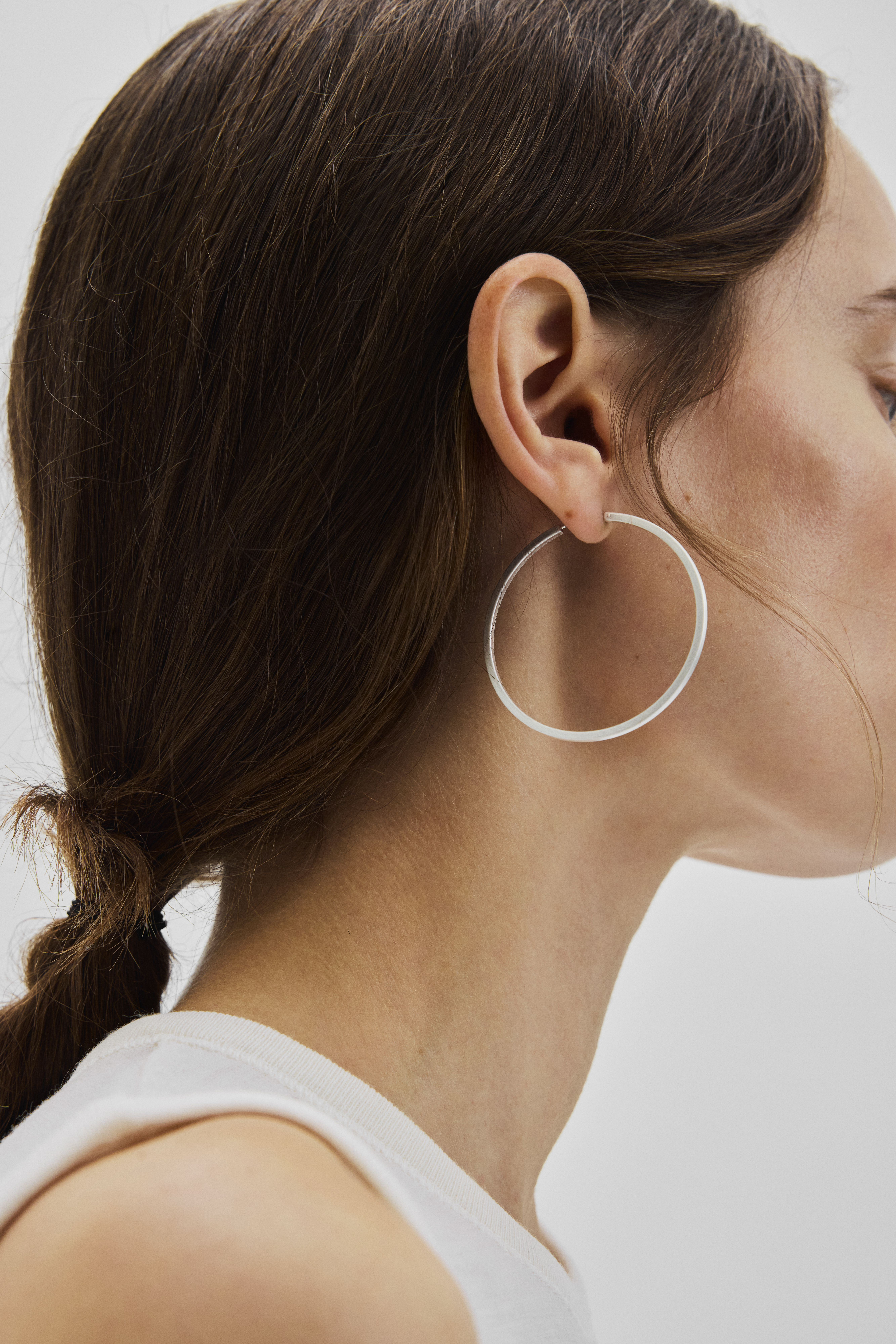Pernille Corydon Large Circle Line Hoops — Øreringe