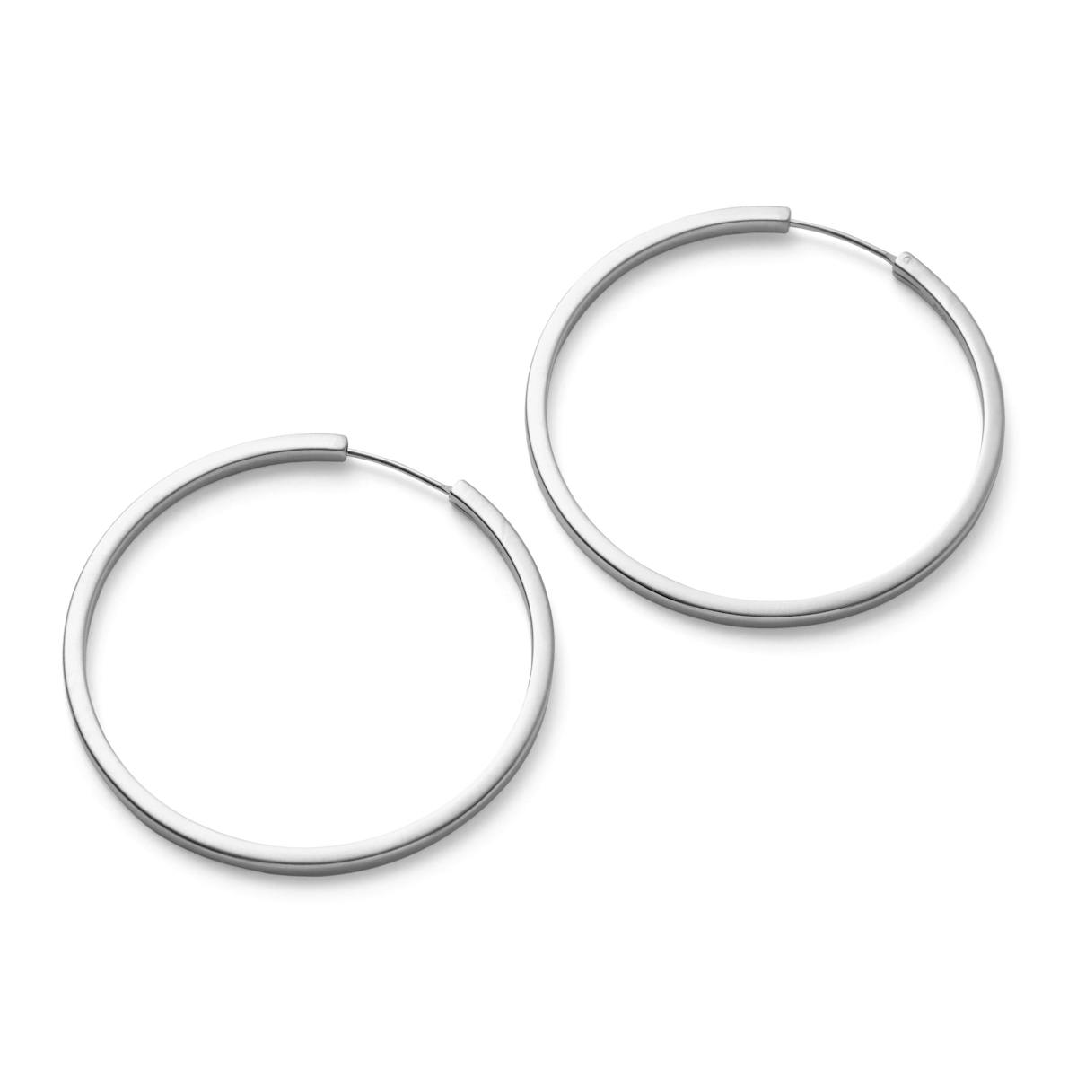 Pernille Corydon — Large Circle Line Hoops Pernille Corydon Large Circle Line Hoops — Øreringer