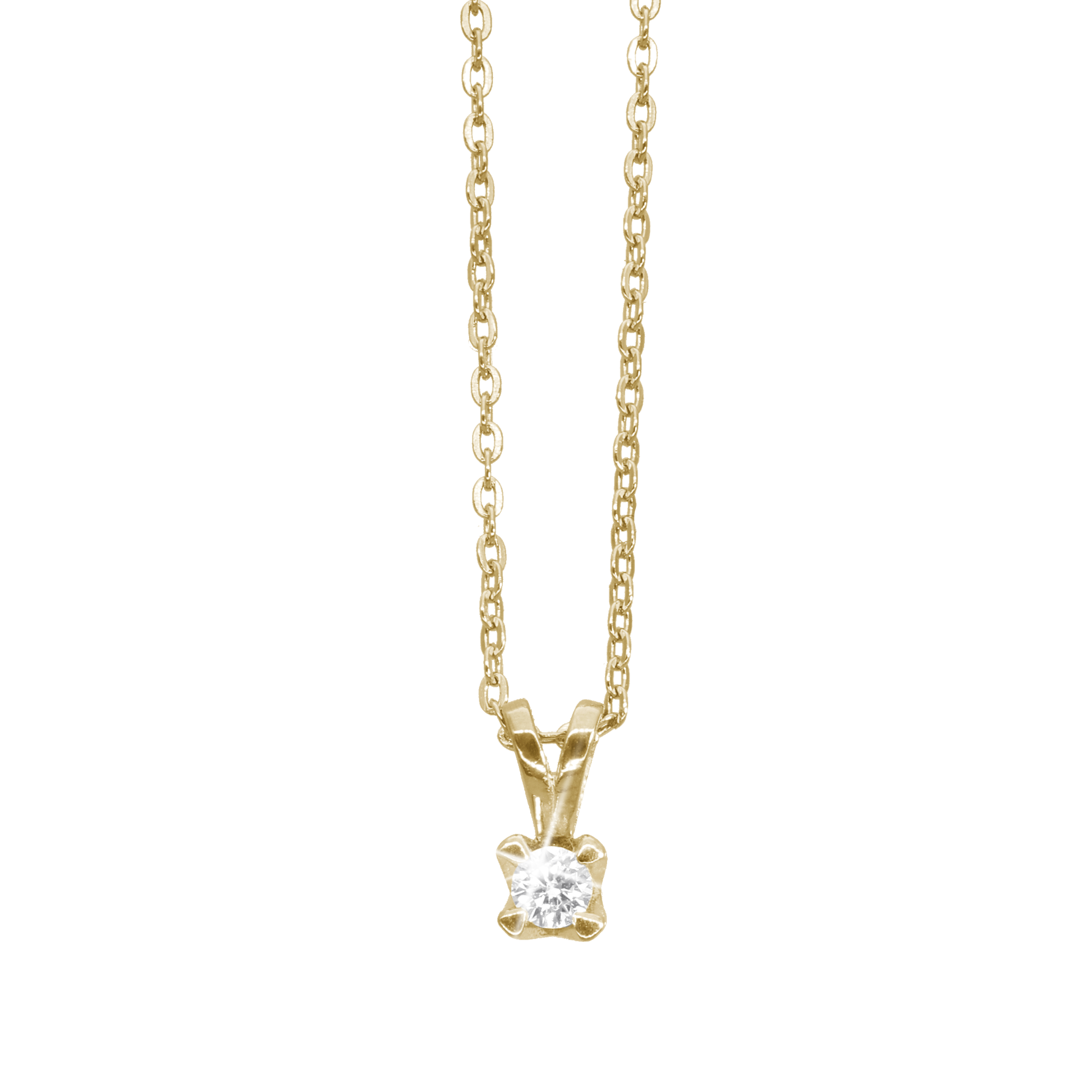 Elya by Aagaard Elya Pendant 8 Carat Gold With 0.10ct W/VS Labgrown Diamond — Wisiorek