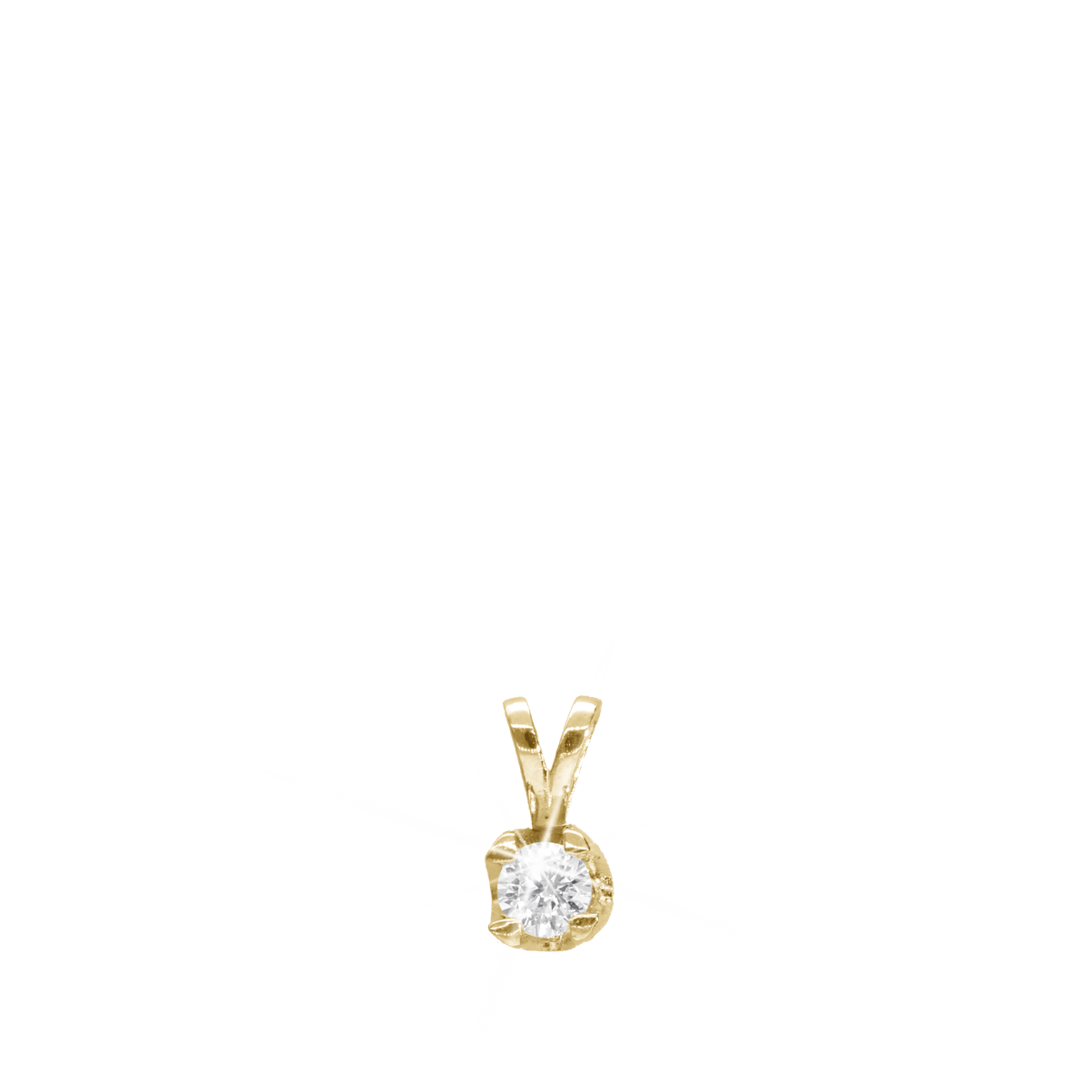 Elya by Aagaard — Elya Pendant 8 Carat Gold With 0.25ct W/VS Labgrown Diamond Elya by Aagaard Elya Pendant 8 Carat Gold With 0.25ct W/VS Labgrown Diamond — Pendentif