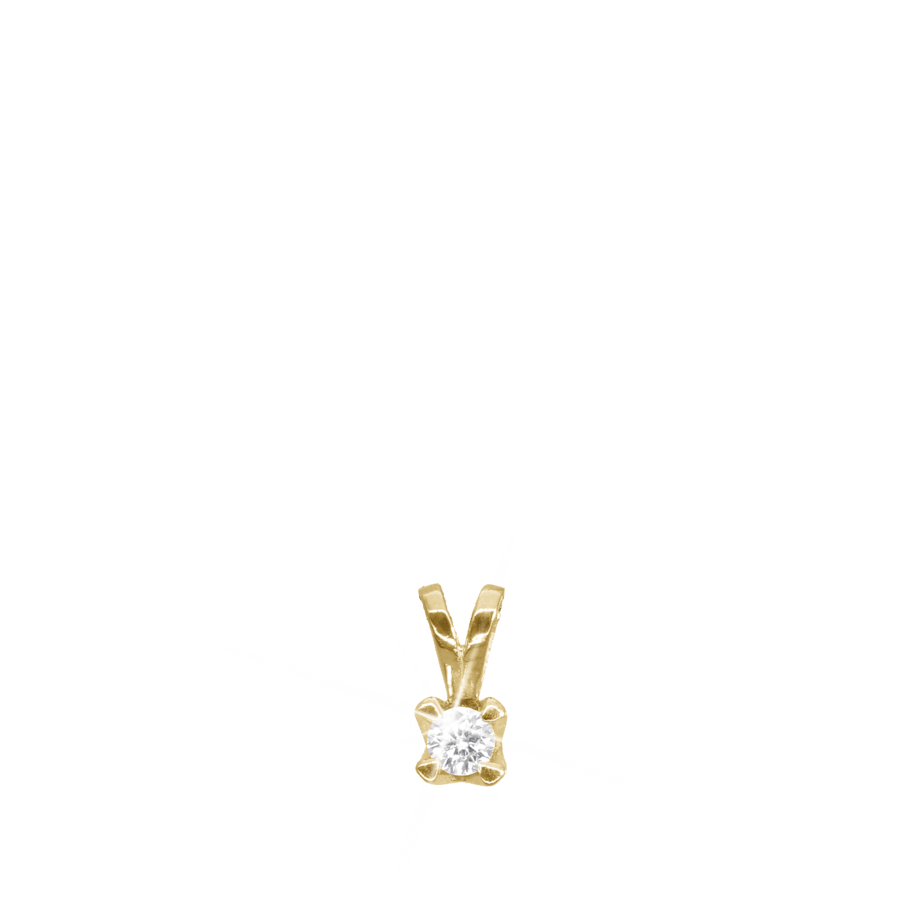 Elya by Aagaard — Elya Pendant 8 Carat Gold With 1.00ct W/VS Labgrown Diamond Elya by Aagaard Elya Pendant 8 Carat Gold With 1.00ct W/VS Labgrown Diamond — Riipus