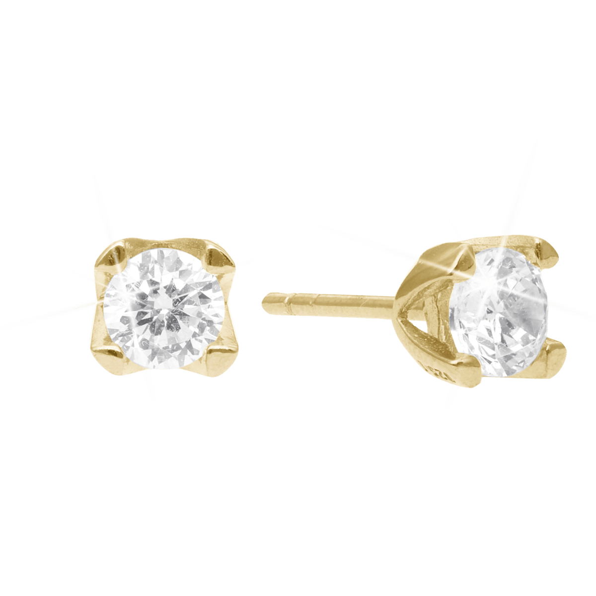 Elya by Aagaard — Elya Stud Earrings 8 Carat Gold With 2x0.75ct W/VS Labgrown Diamond Elya by Aagaard Elya Stud Earrings 8 Carat Gold With 2x0.75ct W/VS Labgrown Diamond — Øreringe