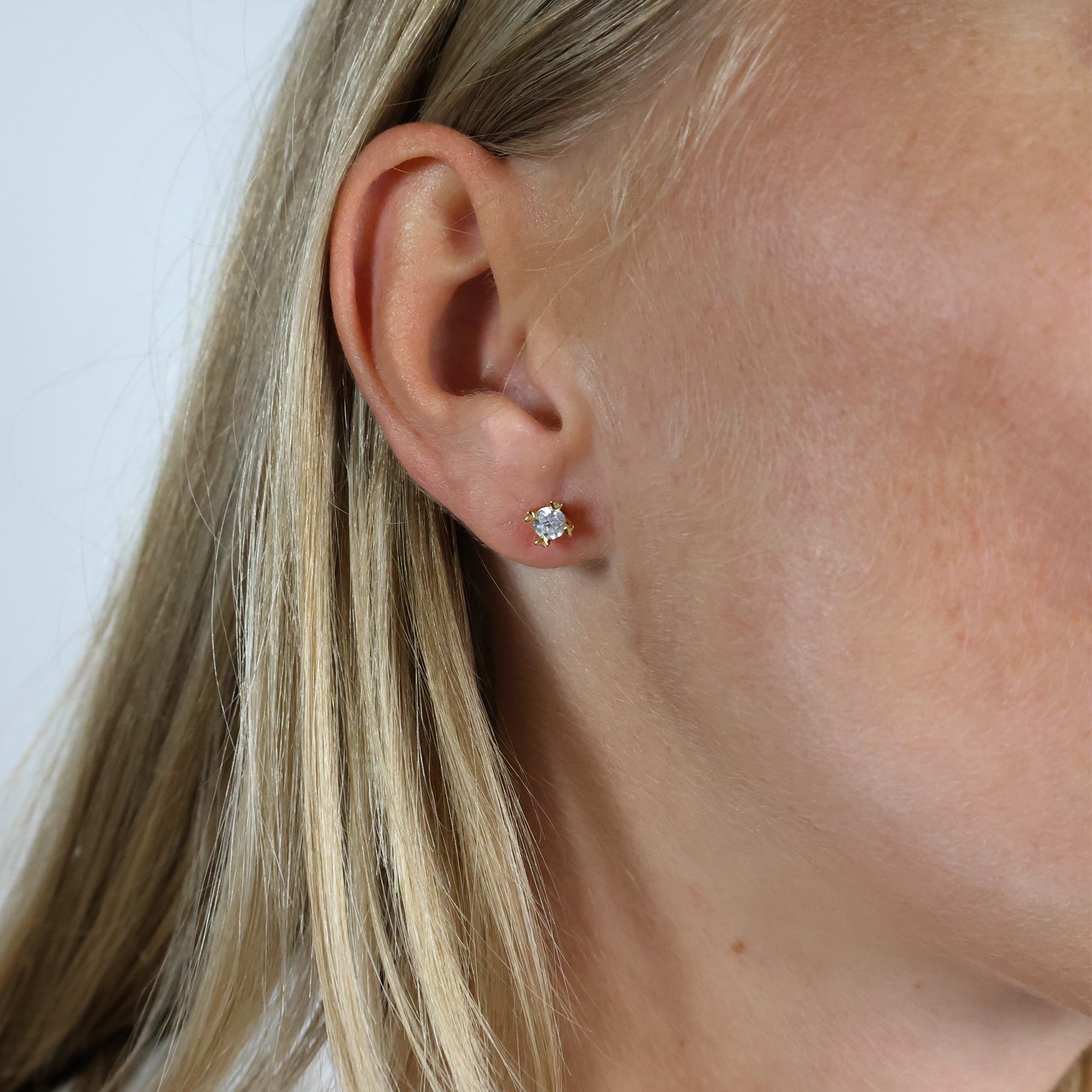 Mary By Aagaard Mary Stud Earrings 14 Carat With 2x0.25ct W/VS Labgrown Diamond — Øreringe