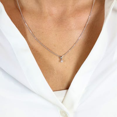 Mary By Aagaard — Mary Pendant With 0.05ct W/VS Labgrown Diamond Mary By Aagaard Mary Pendant With 0.05ct W/VS Labgrown Diamond — Pendentif