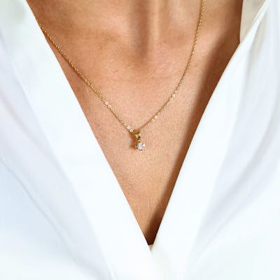 Mary By Aagaard — Mary Pendant With 0.10ct W/VS Labgrown Diamond Mary By Aagaard Mary Pendant With 0.10ct W/VS Labgrown Diamond — Pendentif