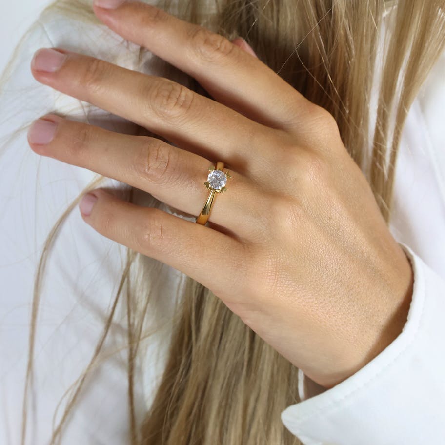 Mary By Aagaard — Mary Ring 14 Carat With 0.75ct W/VS Labgrown Diamond Mary By Aagaard Mary Ring 14 Carat With 0.75ct W/VS Labgrown Diamond — Ring