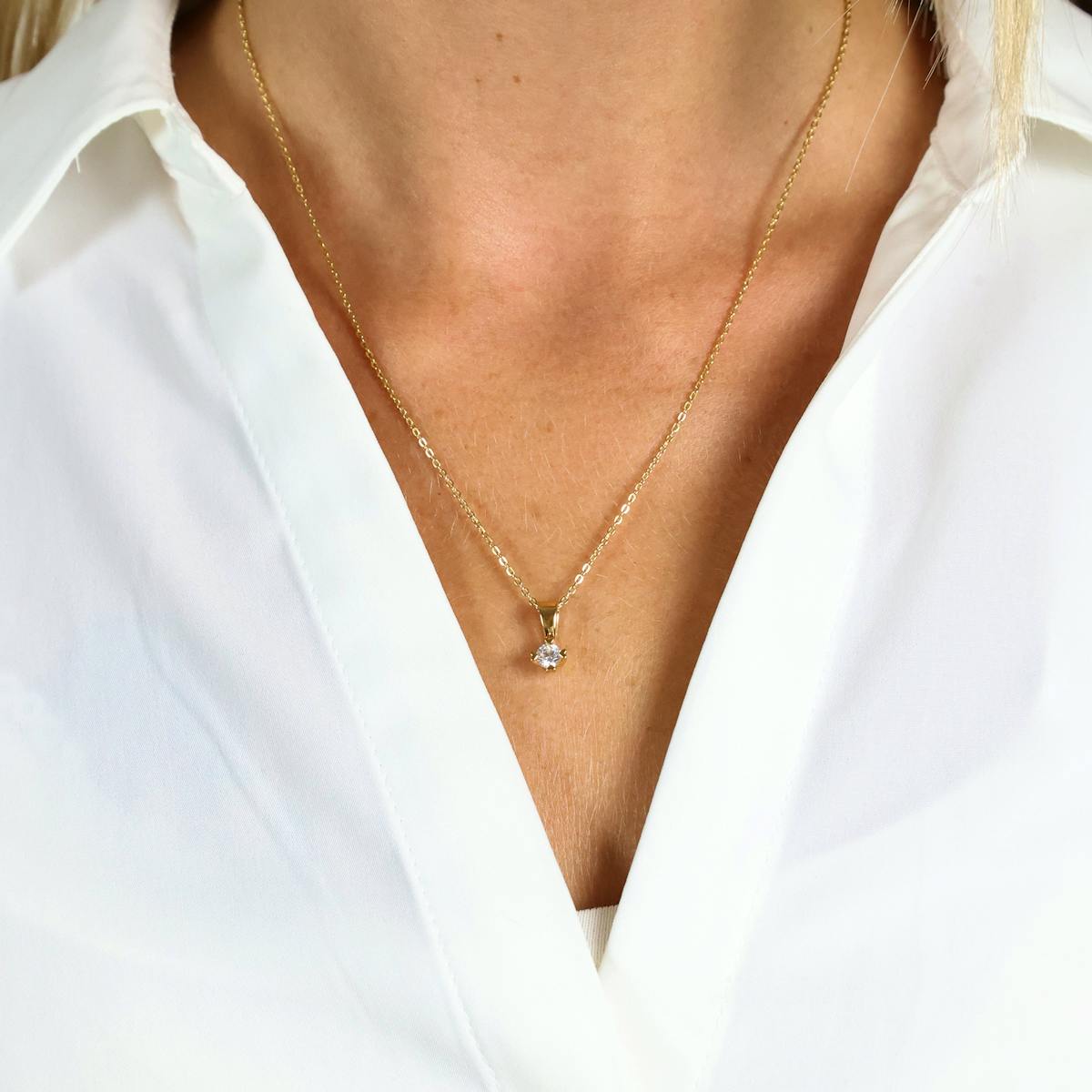 Mary By Aagaard — Mary Pendant 14 Carat With 0.25ct W/VS Labgrown Diamond Mary By Aagaard Mary Pendant 14 Carat With 0.25ct W/VS Labgrown Diamond — Pendentif