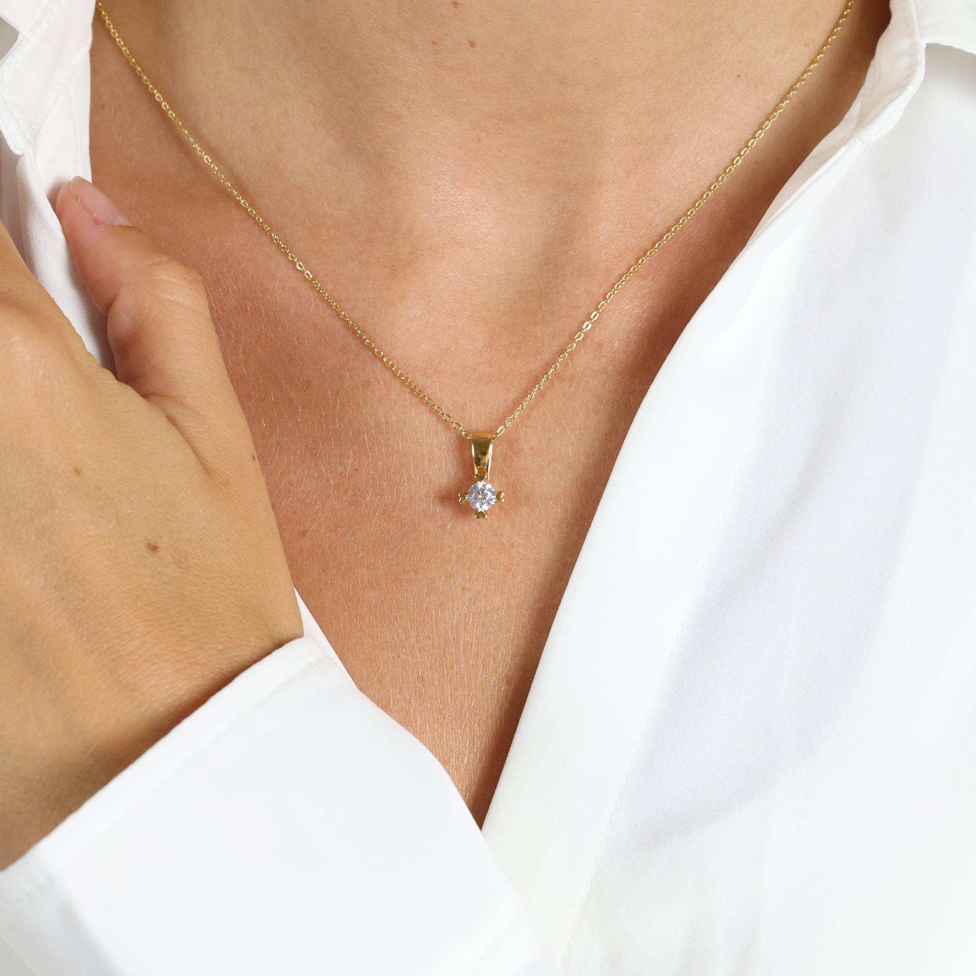 Mary By Aagaard Mary Pendant 14 Carat With 0.40ct W/VS Labgrown Diamond — Vedhæng