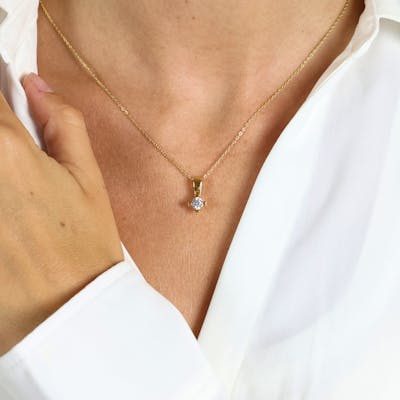 Mary By Aagaard — Mary Pendant 14 Carat With 0.40ct W/VS Labgrown Diamond Mary By Aagaard Mary Pendant 14 Carat With 0.40ct W/VS Labgrown Diamond — Pendentif