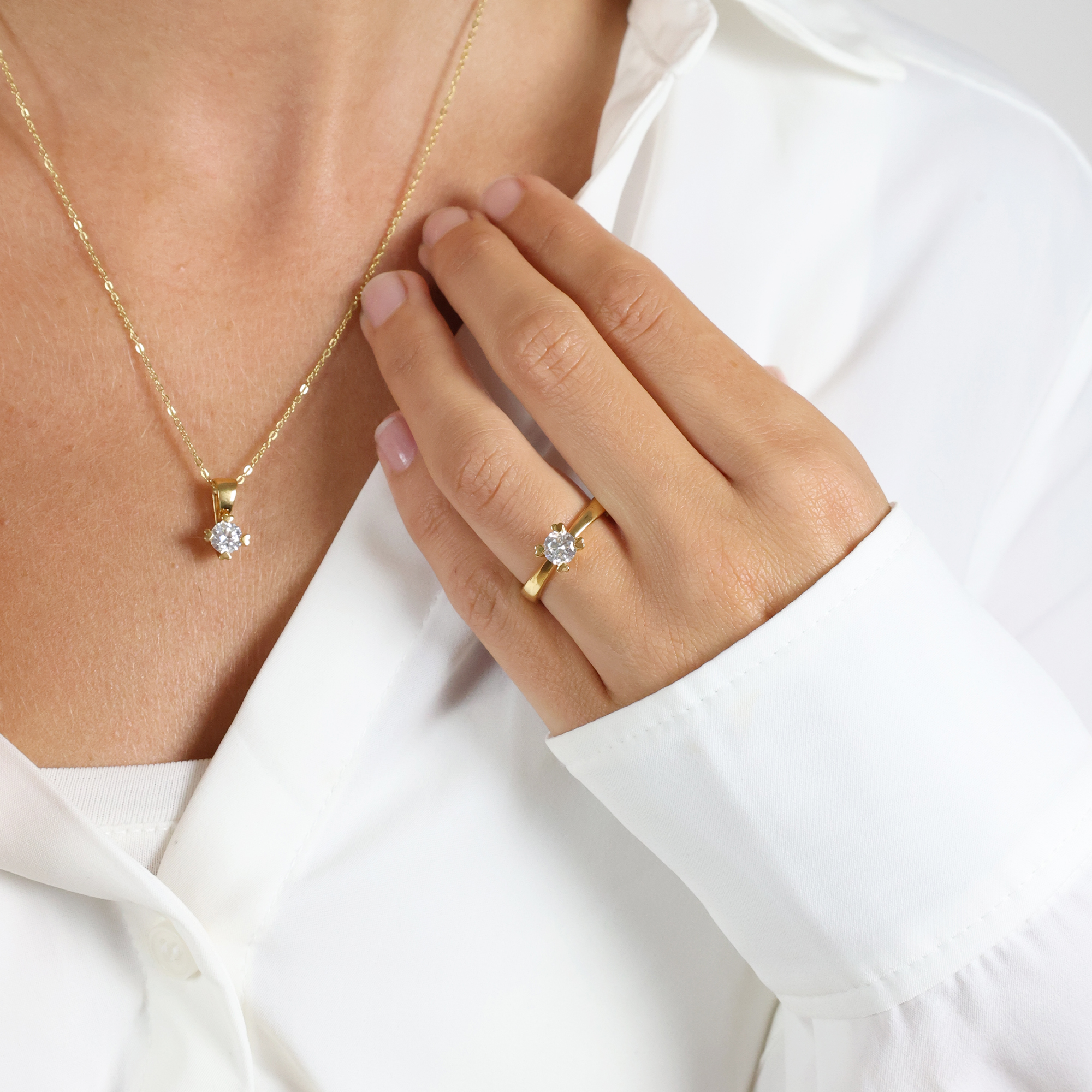 Mary By Aagaard Mary Pendant 14 Carat With 1.00ct W/VS Labgrown Diamond — Vedhæng