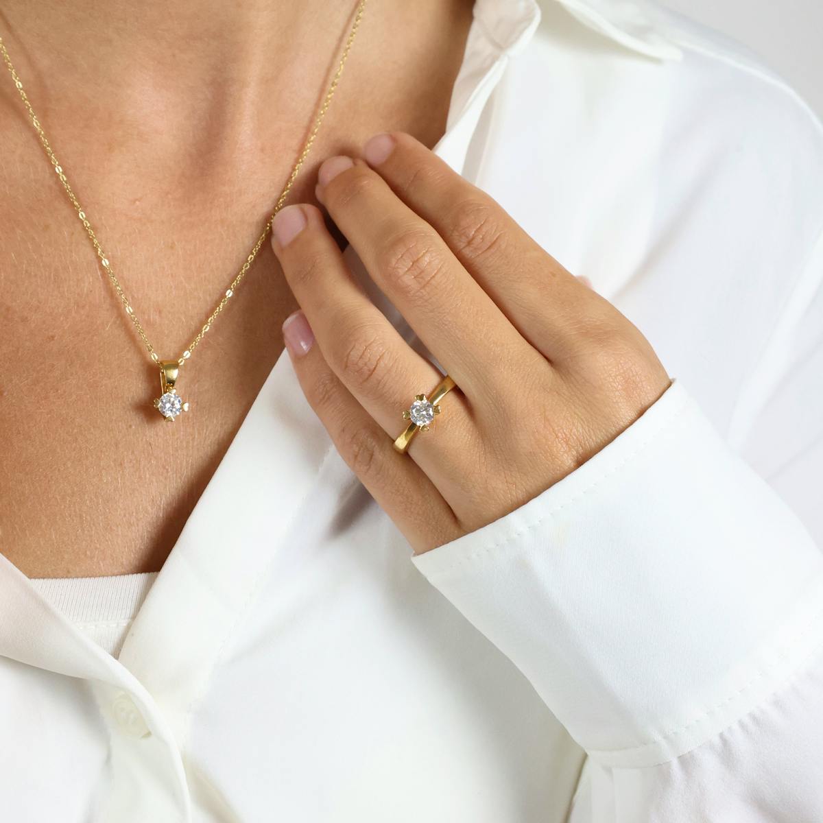 Mary By Aagaard — Mary Pendant 14 Carat With 1.00ct W/VS Labgrown Diamond Mary By Aagaard Mary Pendant 14 Carat With 1.00ct W/VS Labgrown Diamond — Pendentif