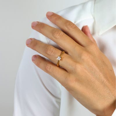 Mary By Aagaard — Mary Ring 14 Carat With 0.25ct W/VS Labgrown Diamond Mary By Aagaard Mary Ring 14 Carat With 0.25ct W/VS Labgrown Diamond — Bagues