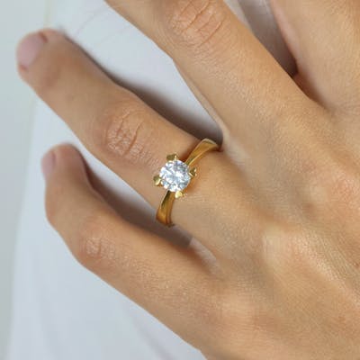Mary By Aagaard — Mary Ring 14 Carat With 1.00ct W/VS Labgrown Diamond Mary By Aagaard Mary Ring 14 Carat With 1.00ct W/VS Labgrown Diamond — Ring