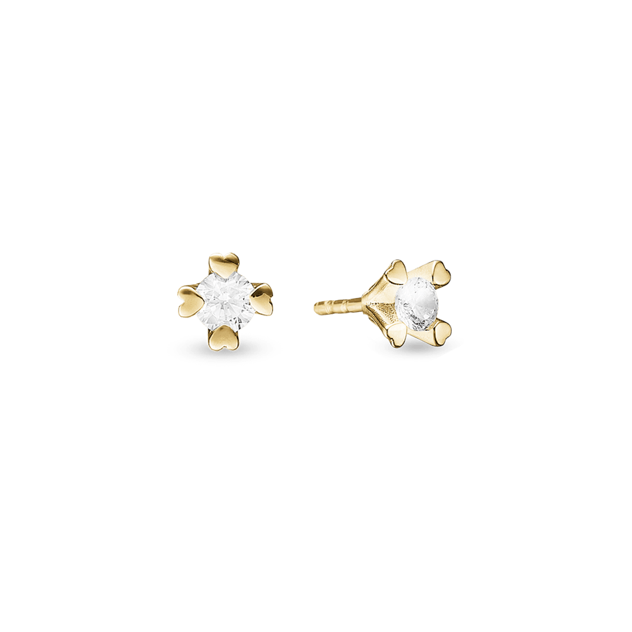 Mary By Aagaard — Mary Stud Earrings 14 Carat With 2x0.40ct W/VS Labgrown Diamond Mary By Aagaard Mary Stud Earrings 14 Carat With 2x0.40ct W/VS Labgrown Diamond — Ohrringe