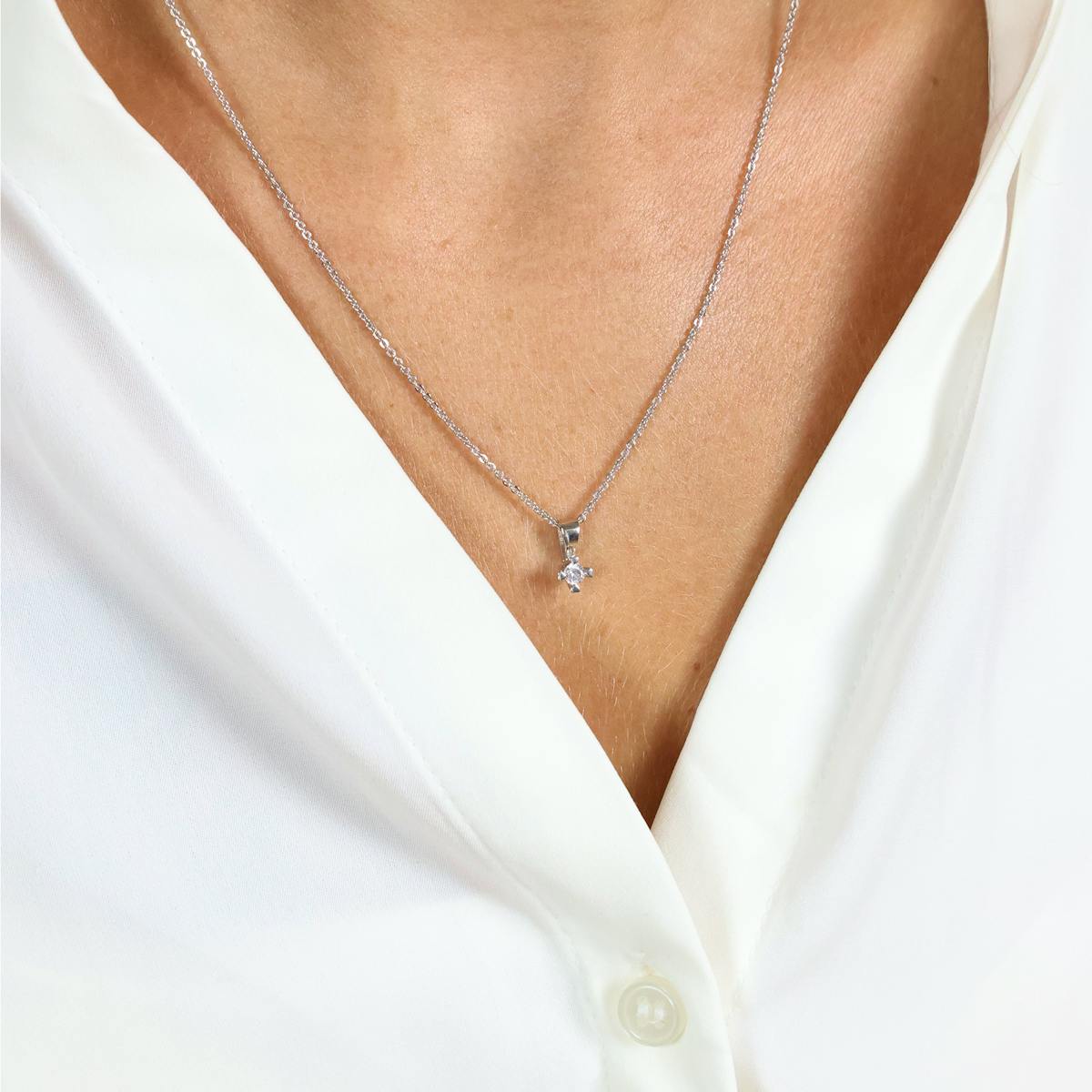 Mary By Aagaard — Mary Pendant 8 Carat With 0.10ct W/VS Labgrown Diamond Mary By Aagaard Mary Pendant 8 Carat With 0.10ct W/VS Labgrown Diamond — Pendentif