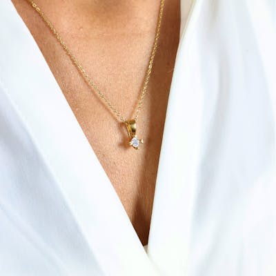 Mary By Aagaard — Mary Pendant 8 Carat With 0.20ct W/VS Labgrown Diamond Mary By Aagaard Mary Pendant 8 Carat With 0.20ct W/VS Labgrown Diamond — Pendentif