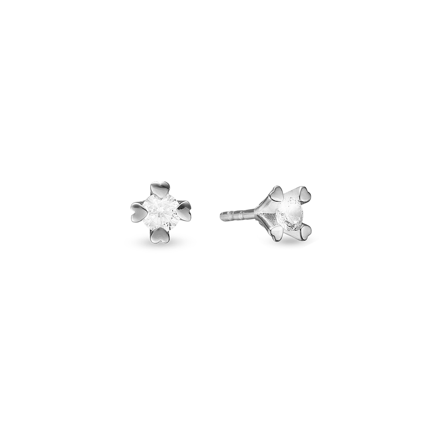 Mary By Aagaard — Mary Stud Earrings 14 Carat With 2x0.25ct W/VS Labgrown Diamond Mary By Aagaard Mary Stud Earrings 14 Carat With 2x0.25ct W/VS Labgrown Diamond — Ohrringe