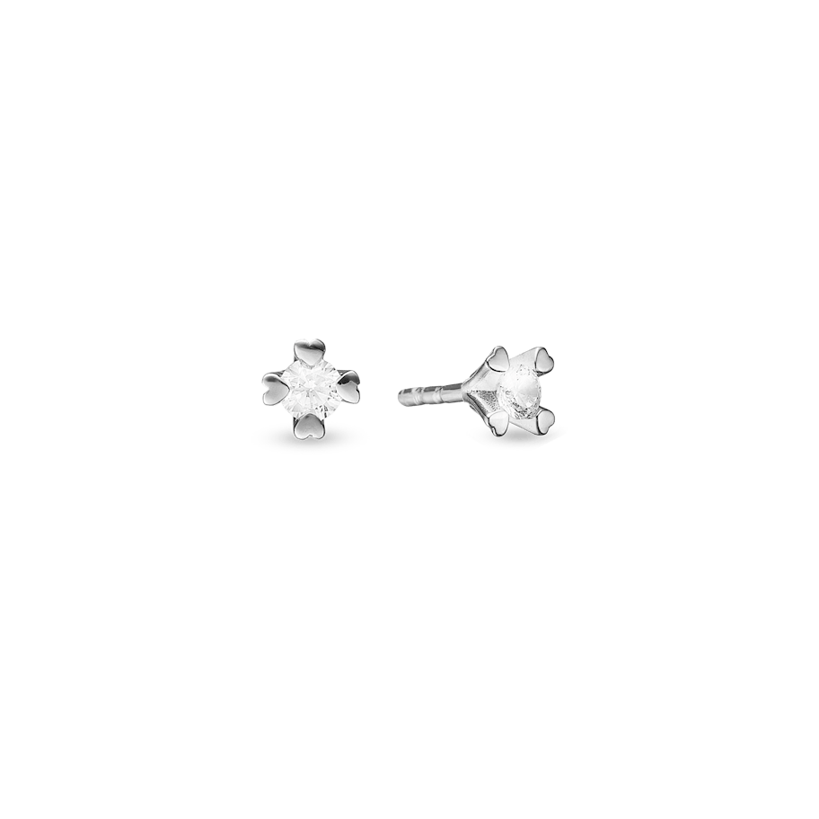 Mary By Aagaard — Mary Stud Earrings With 2x0.10ct W/VS Labgrown Diamond Mary By Aagaard Mary Stud Earrings With 2x0.10ct W/VS Labgrown Diamond — Korvakorut