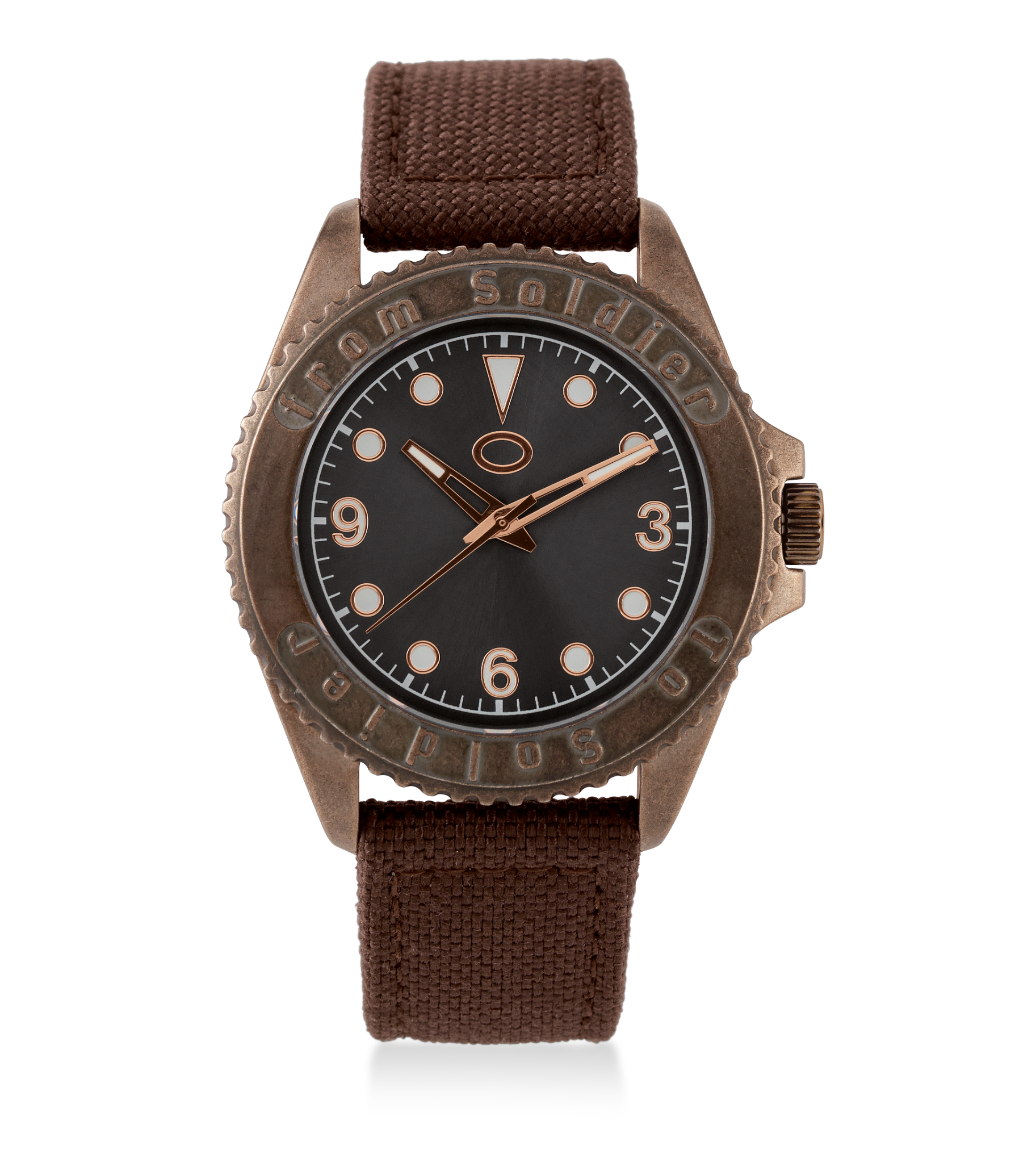 From Soldier to Soldier FSTS Watch Stainless Steel 5 ATM Miyota Mov't Brown Canvas Strap — Lisätarvikkeet