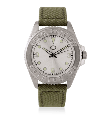 From Soldier to Soldier — FSTS Watch Stainless Steel 5 ATM Miyota Mov't Green Canvas Strap From Soldier to Soldier FSTS Watch Stainless Steel 5 ATM Miyota Mov't Green Canvas Strap — Akcesoria