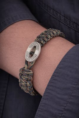 From Soldier to Soldier — FSTS Bracelet Camouflage with Sterling Silver Lock From Soldier to Soldier FSTS Bracelet Camouflage with Sterling Silver Lock — Bransoletka