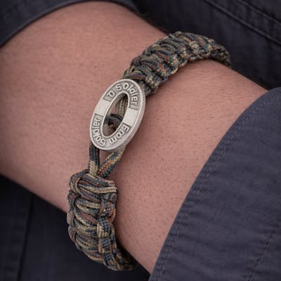 From Soldier to Soldier — FSTS Bracelet Camouflage with Sterling Silver Lock From Soldier to Soldier FSTS Bracelet Camouflage with Sterling Silver Lock — Bracelet