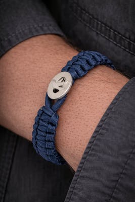 From Soldier to Soldier — FSTS Bracelet Blue with Sterling Silver Peace Dove Lock From Soldier to Soldier FSTS Bracelet Blue with Sterling Silver Peace Dove Lock — Bransoletka