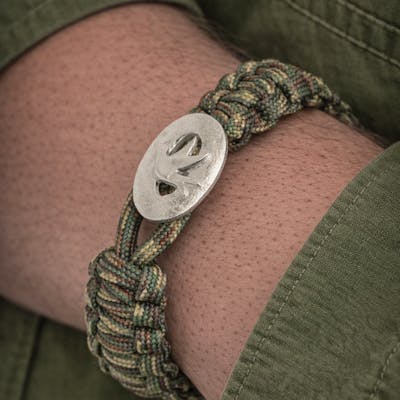 From Soldier to Soldier — FSTS Bracelet Camouflage with Sterling Silver Peace Dove Lock From Soldier to Soldier FSTS Bracelet Camouflage with Sterling Silver Peace Dove Lock — Bracelet