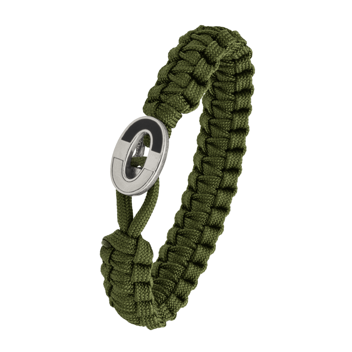 From Soldier to Soldier — FSTS Bracelet Green with Sterling Silver Dark Bright Lock From Soldier to Soldier FSTS Bracelet Green with Sterling Silver Dark Bright Lock — Armbånd