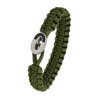From Soldier to Soldier — FSTS Bracelet Green with Sterling Silver Dark Bright Lock From Soldier to Soldier FSTS Bracelet Green with Sterling Silver Dark Bright Lock — Bransoletka