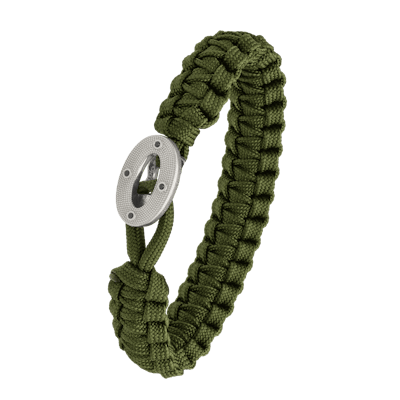 From Soldier to Soldier — FSTS Bracelet Green with Sterling Silver Maritime Lock From Soldier to Soldier FSTS Bracelet Green with Sterling Silver Maritime Lock — Bransoletka