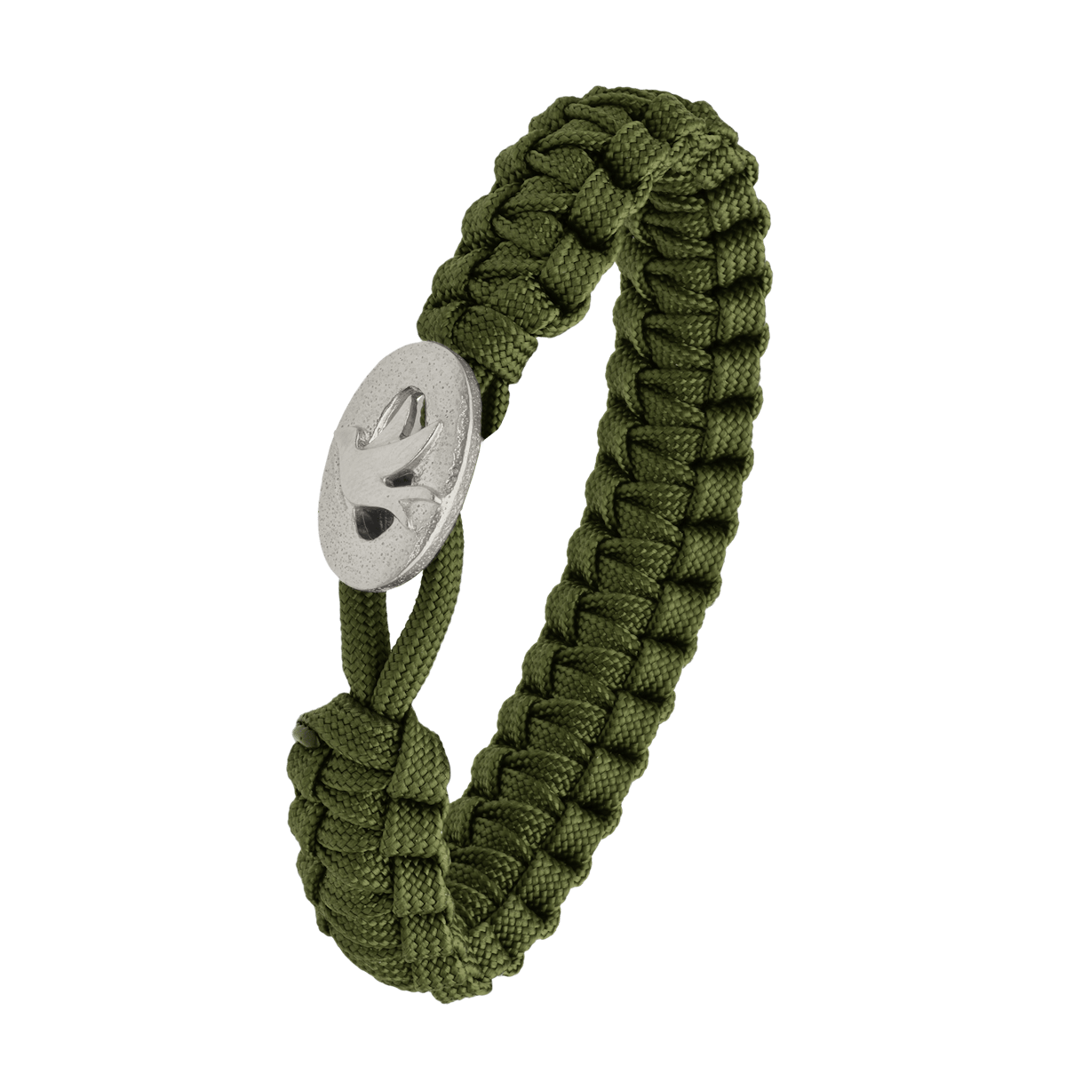From Soldier to Soldier — FSTS Bracelet Green with Sterling Silver Peace Dove Lock From Soldier to Soldier FSTS Bracelet Green with Sterling Silver Peace Dove Lock — Armbånd