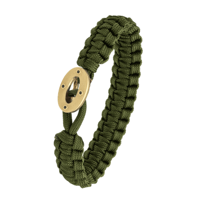 From Soldier to Soldier — FSTS Bracelet Green with Gold Plated Sterling Silver Maritime Lock From Soldier to Soldier FSTS Bracelet Green with Gold Plated Sterling Silver Maritime Lock — Bransoletka