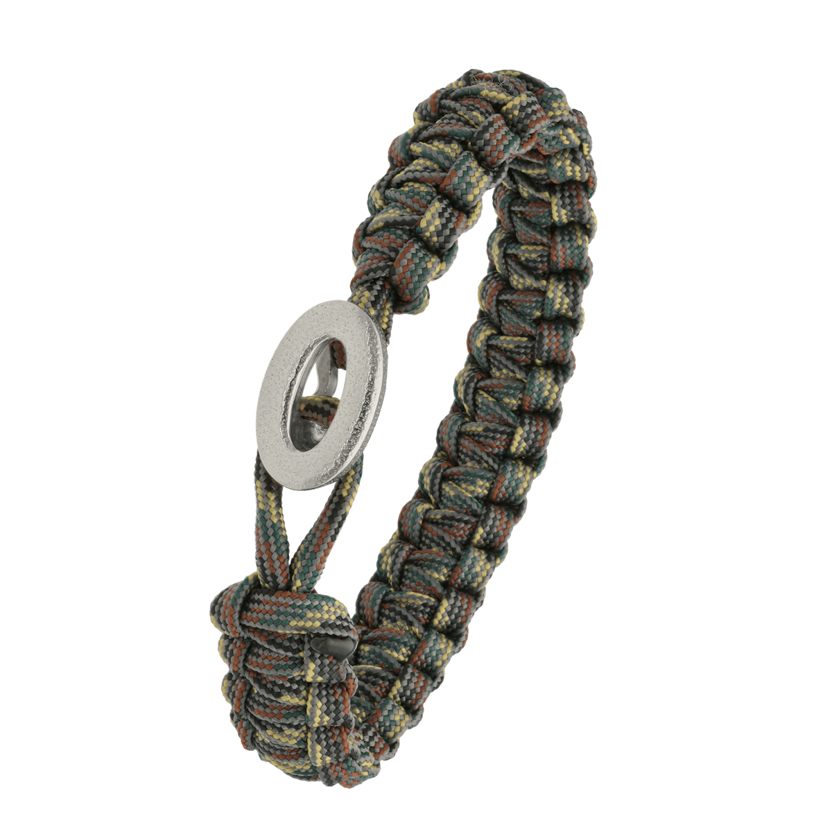 From Soldier to Soldier — FSTS Bracelet Camouflage with Brushed Sterling Silver Lock From Soldier to Soldier FSTS Bracelet Camouflage with Brushed Sterling Silver Lock — Armbånd
