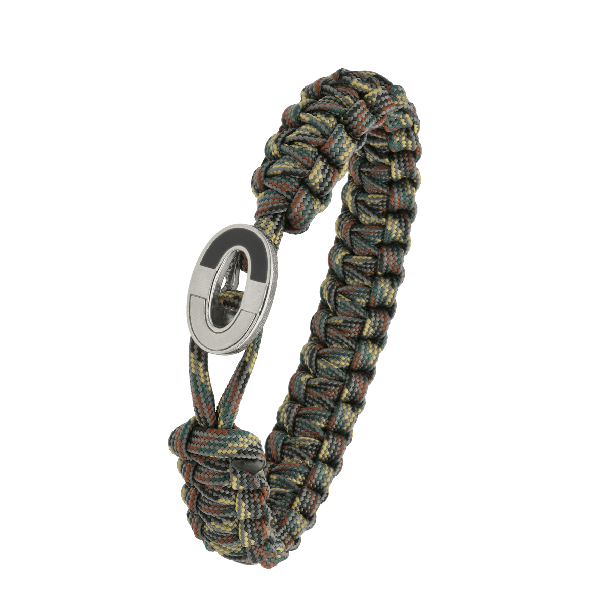 From Soldier to Soldier — FSTS Bracelet Camouflage with Sterling Silver Dark Bright Lock From Soldier to Soldier FSTS Bracelet Camouflage with Sterling Silver Dark Bright Lock — Armbånd
