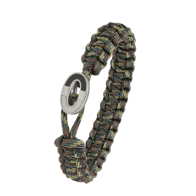 From Soldier to Soldier — FSTS Bracelet Camouflage with Sterling Silver Dark Bright Lock From Soldier to Soldier FSTS Bracelet Camouflage with Sterling Silver Dark Bright Lock — Bransoletka