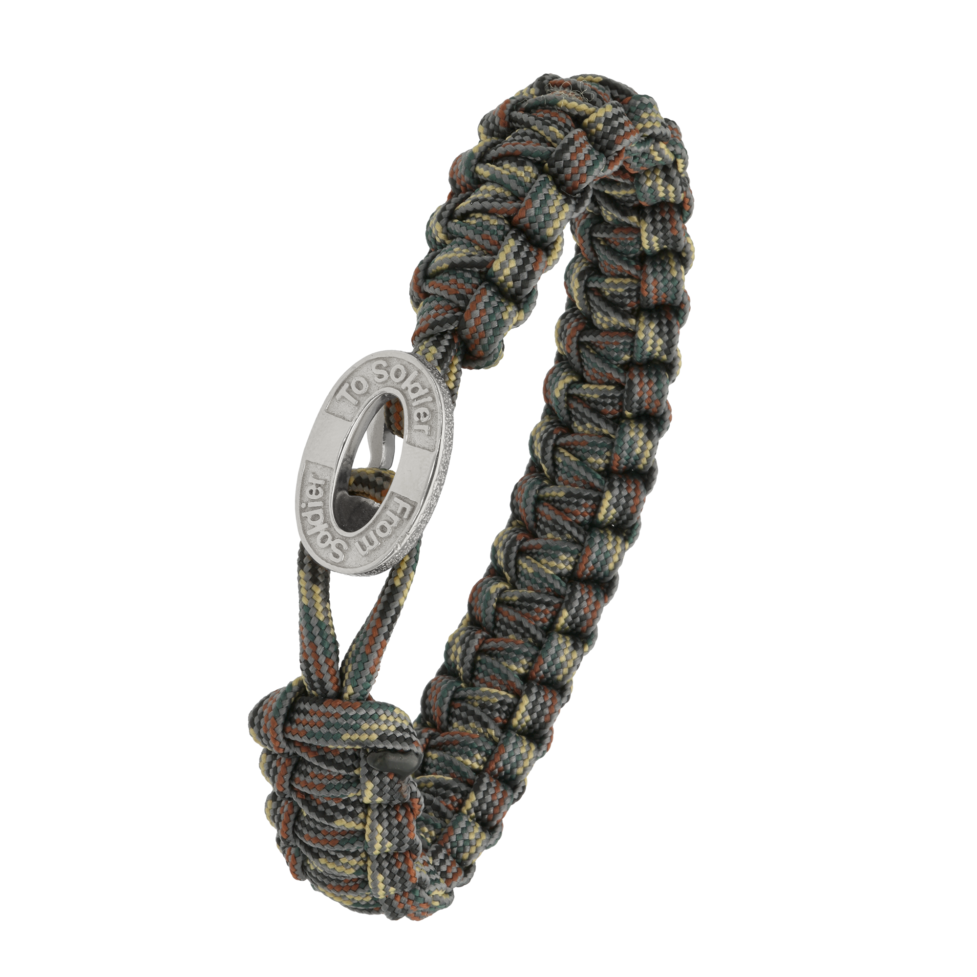 From Soldier to Soldier FSTS Bracelet Camouflage with Sterling Silver Lock — Bransoletka