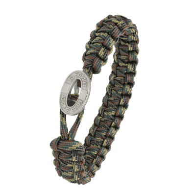 From Soldier to Soldier — FSTS Bracelet Camouflage with Sterling Silver Lock From Soldier to Soldier FSTS Bracelet Camouflage with Sterling Silver Lock — Bransoletka