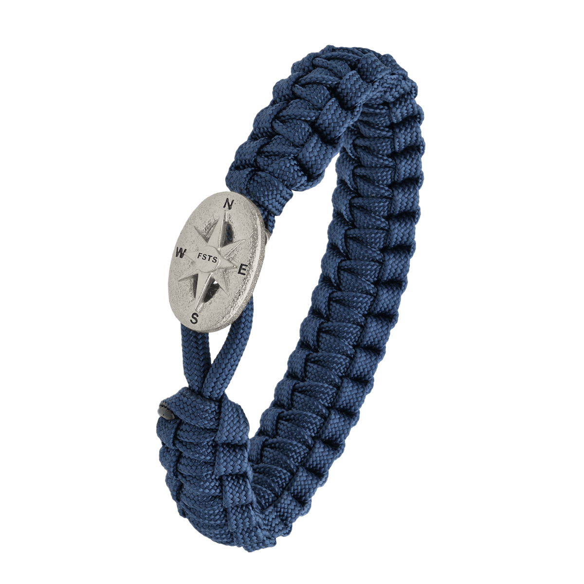From Soldier to Soldier — FSTS Bracelet Blue with Sterling Silver Compass Lock From Soldier to Soldier FSTS Bracelet Blue with Sterling Silver Compass Lock — Armbånd