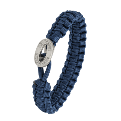 From Soldier to Soldier — FSTS Bracelet Blue with Sterling Silver Lock From Soldier to Soldier FSTS Bracelet Blue with Sterling Silver Lock — Bransoletka