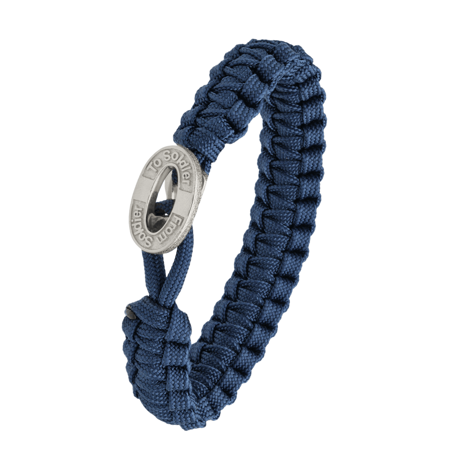 From Soldier to Soldier — FSTS Bracelet Blue with Sterling Silver Lock From Soldier to Soldier FSTS Bracelet Blue with Sterling Silver Lock — Armbånd