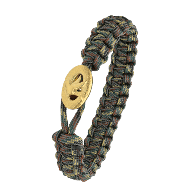 From Soldier to Soldier — FSTS Bracelet Camouflage with Gold Plated Sterling Silver Peace Dove Lock From Soldier to Soldier FSTS Bracelet Camouflage with Gold Plated Sterling Silver Peace Dove Lock — Bransoletka