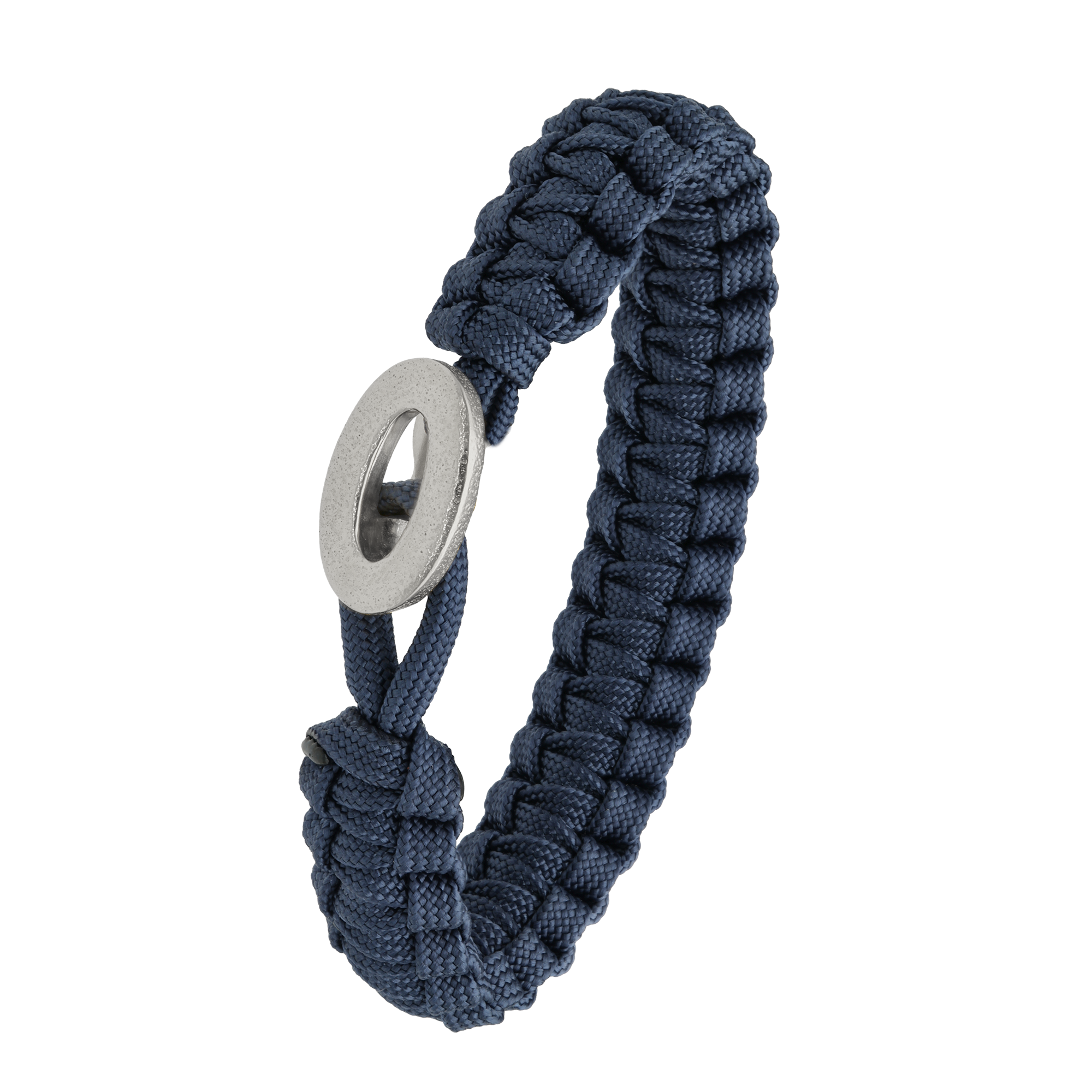 From Soldier to Soldier FSTS Bracelet Blue with Brushed Sterling Silver Lock — Bransoletka