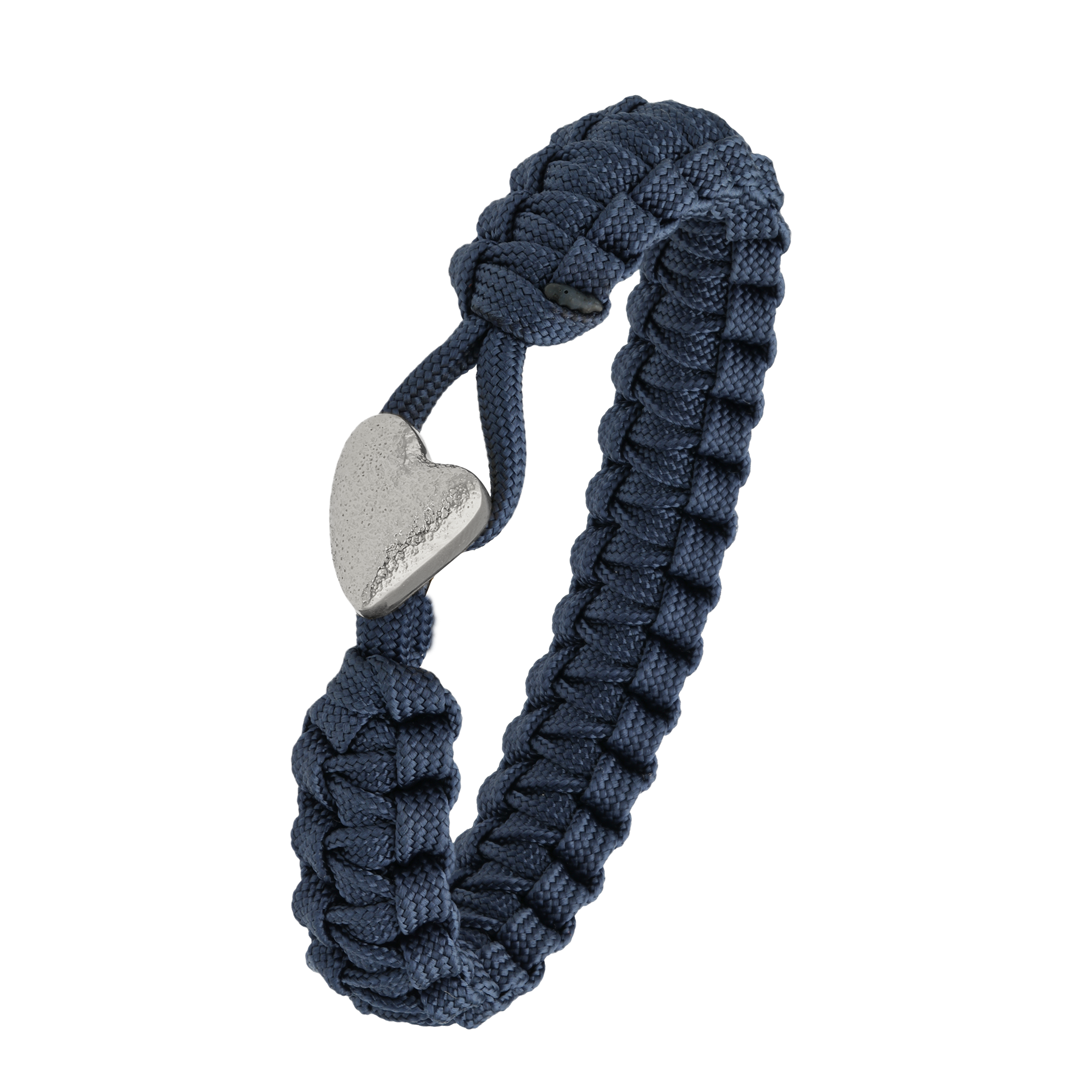 From Soldier to Soldier FSTS Bracelet Blue with Sterling Silver Heart Lock — Bransoletka