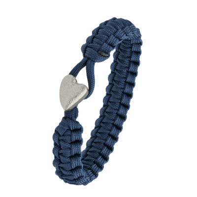 From Soldier to Soldier — FSTS Bracelet Blue with Sterling Silver Heart Lock From Soldier to Soldier FSTS Bracelet Blue with Sterling Silver Heart Lock — Bransoletka